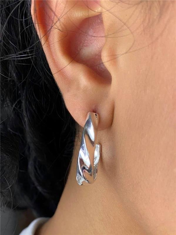 BRINCO ARGOLA GOTA TORCIDO