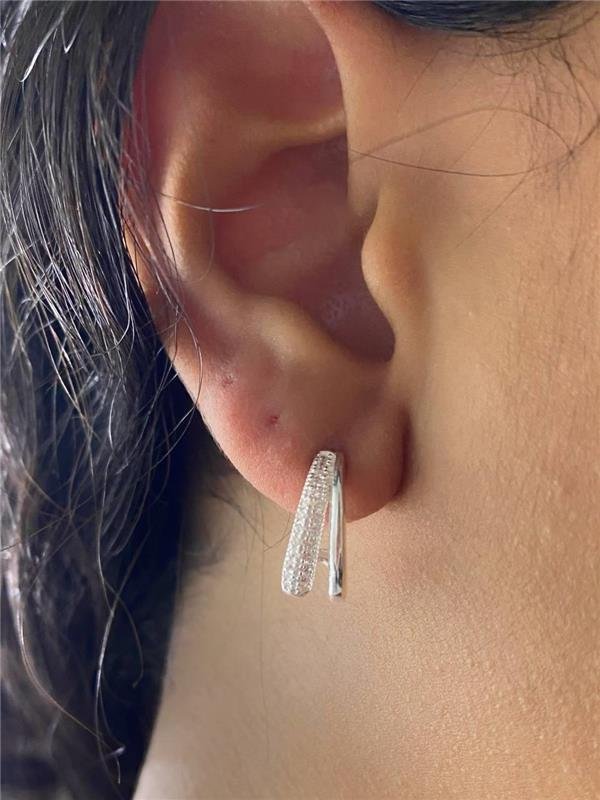 EARHOOK FIO LISO E CRAVEJADO 1,5CMX5MM
