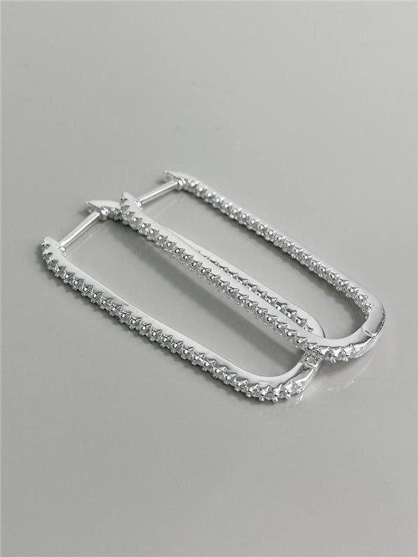 BRINCO ÚNICO ALONGADO C/ZIRCÔNIA