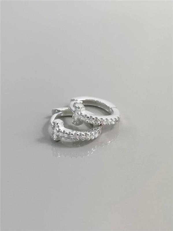 BRINCO ARGOLINHA T COM ZIRCÔNIA