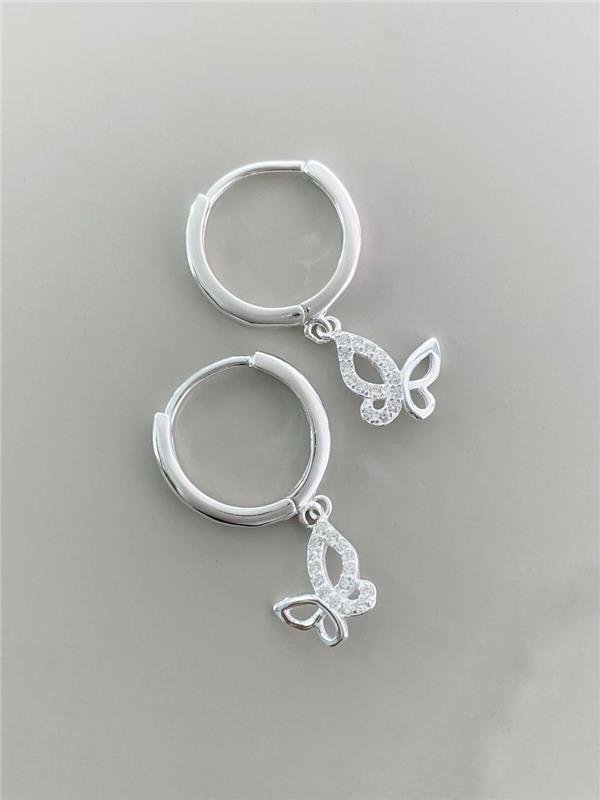 BRINCO ARGOLA PINGENTE BORBOLETA