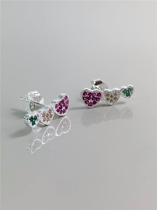 EARCUFF 3 CORAÇÕES