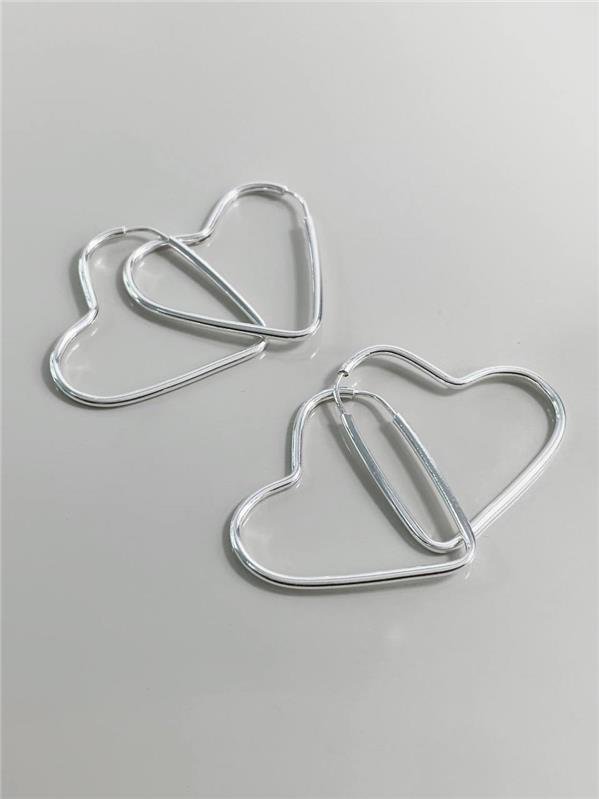 BRINCO ARGOLA CORAÇÃO FIO TUBO