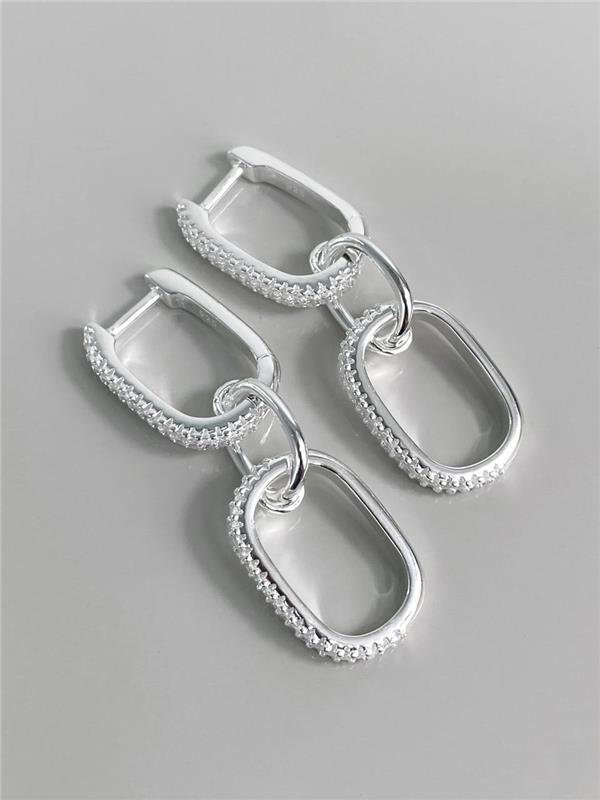 BRINCO ÚNICO PINGENTE ELO C/ZIRCÔNIA