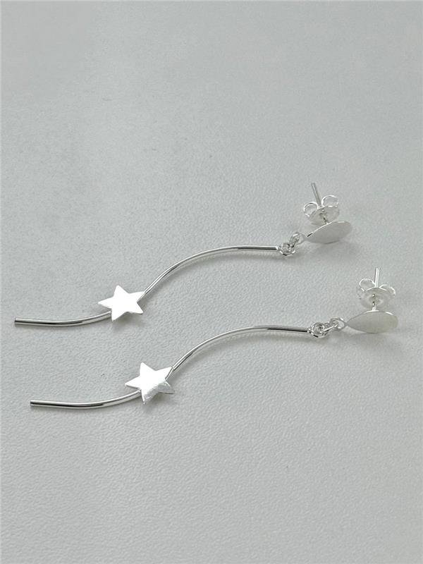 BRINCO PINGENTE FIO E ESTRELA