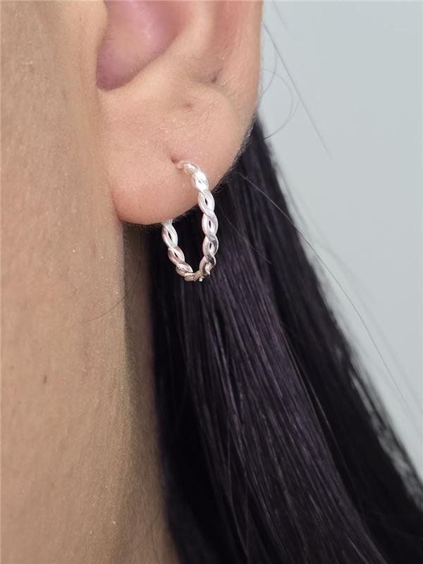 BRINCO ARGOLA TRANÇADA