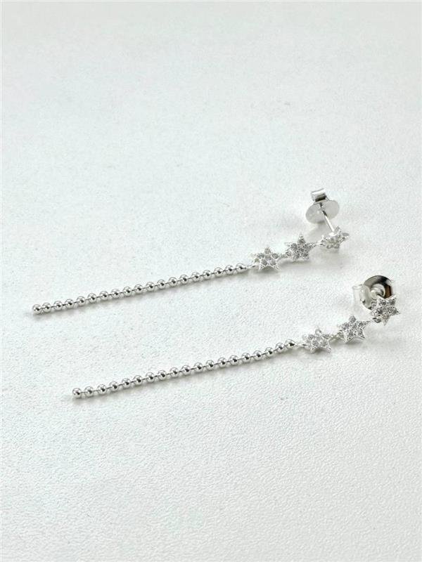 BRINCO PINGENTE ESTRELA E CORRENTE BOLINHA