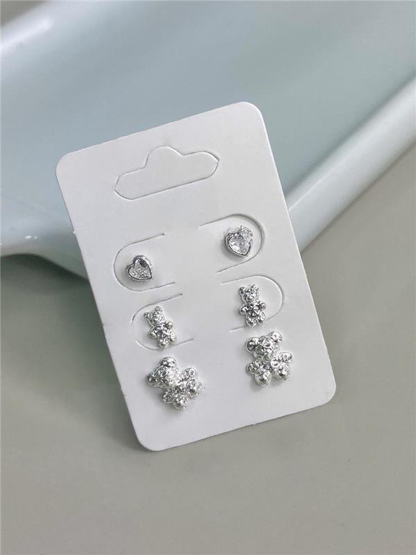 BRINCO TRIO URSO,PONTO LUZ CORAÇÃO RENDA ITALIANA