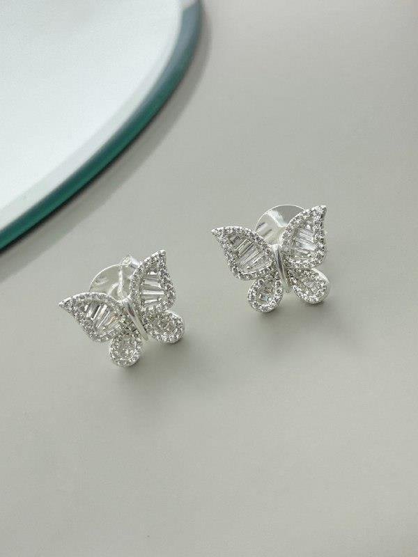 BRINCO BORBOLETA CRAVEJADA CRISTAL