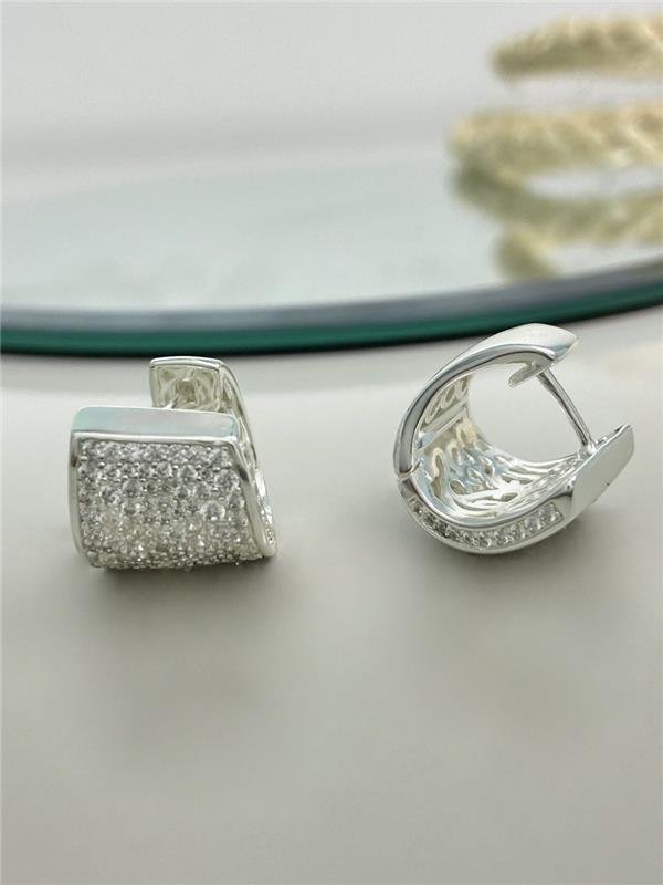 BRINCO ARGOLA LARGO CRAVEJADO