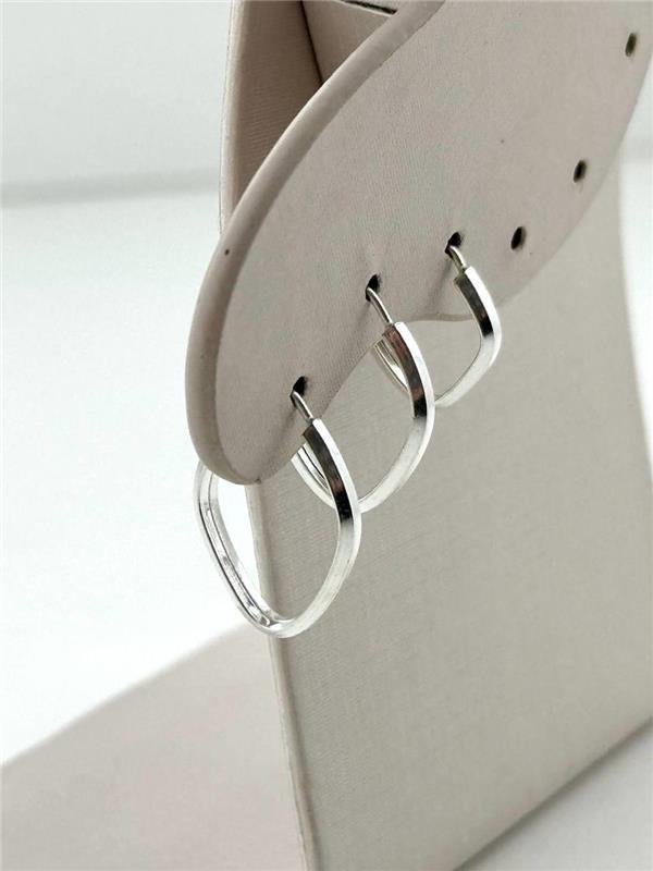 BRINCO TRIO ARGOLA LOSANGO FIO QUADRADO