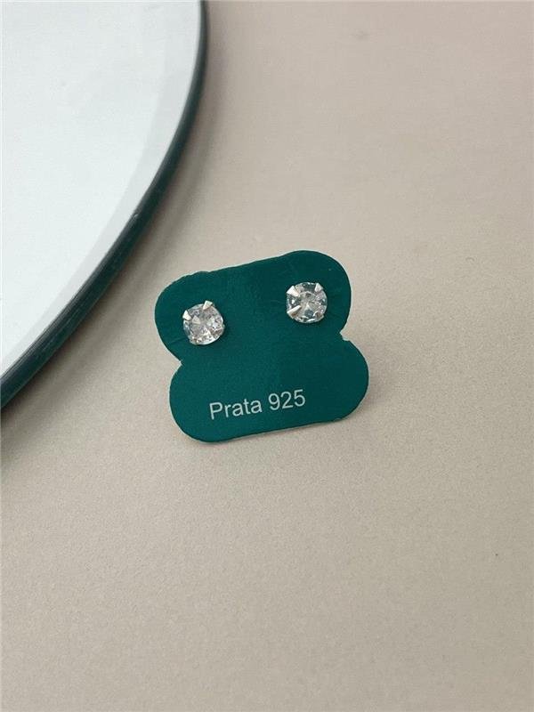 BRINCO PONTO LUZ REDONDO CRISTAL 4MM