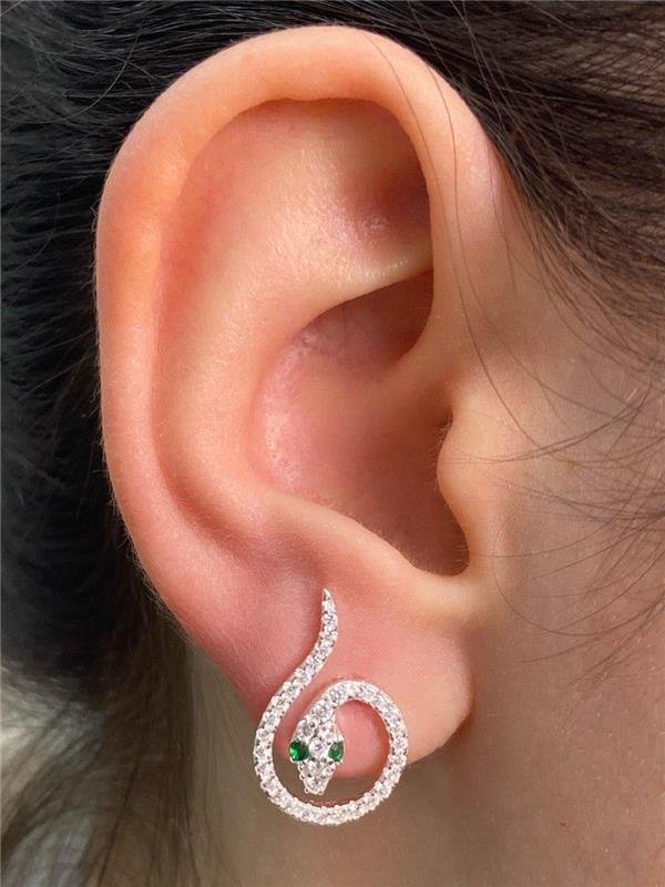 BRINCO SERPENTE CRAVEJADO