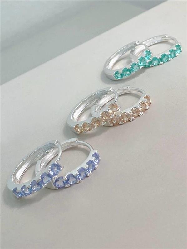 BRINCO ARGOLA COM ZIRCÔNIA 3MM 2CM