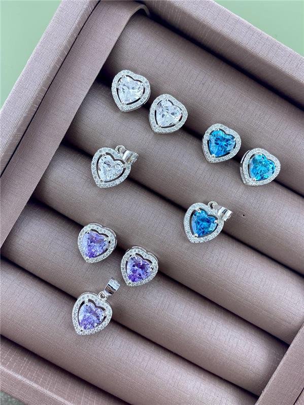 CONJUNTO CORAÇÃO CRAVEJADO (BR+PING)