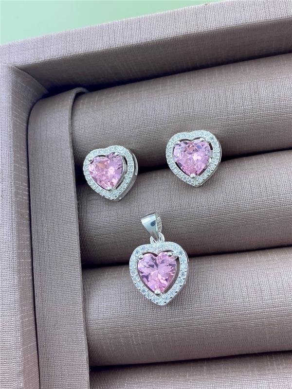 CONJUNTO CORAÇÃO CRAVEJADO (BR+PING)