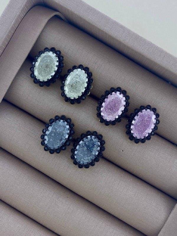 CONJUNTO MARGARIDA FUSION COM ZIRCÔNIA PRETA (BR+AN+CO) 