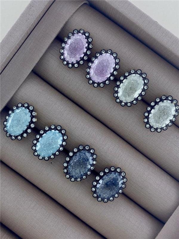 CONJUNTO ANEL+BRINCO+COLAR MARGARIDA