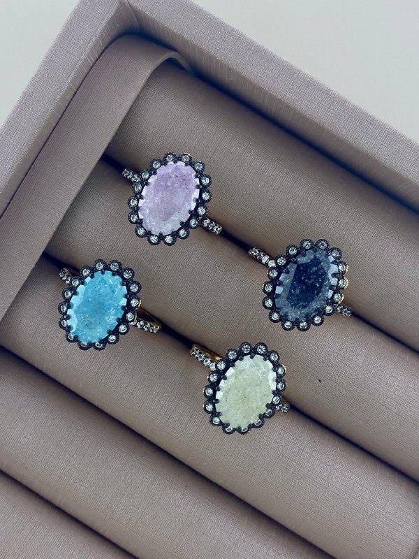 CONJUNTO ANEL+BRINCO+COLAR MARGARIDA