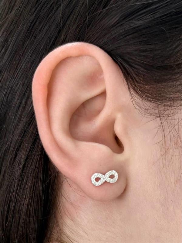 CONJUNTO PULSEIRA+BRINCO INFINITO C/ZIRCÔNIA