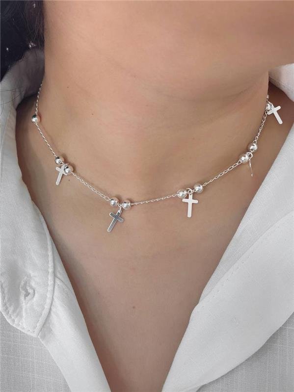 COLAR BOLA/CRUZ 40CM