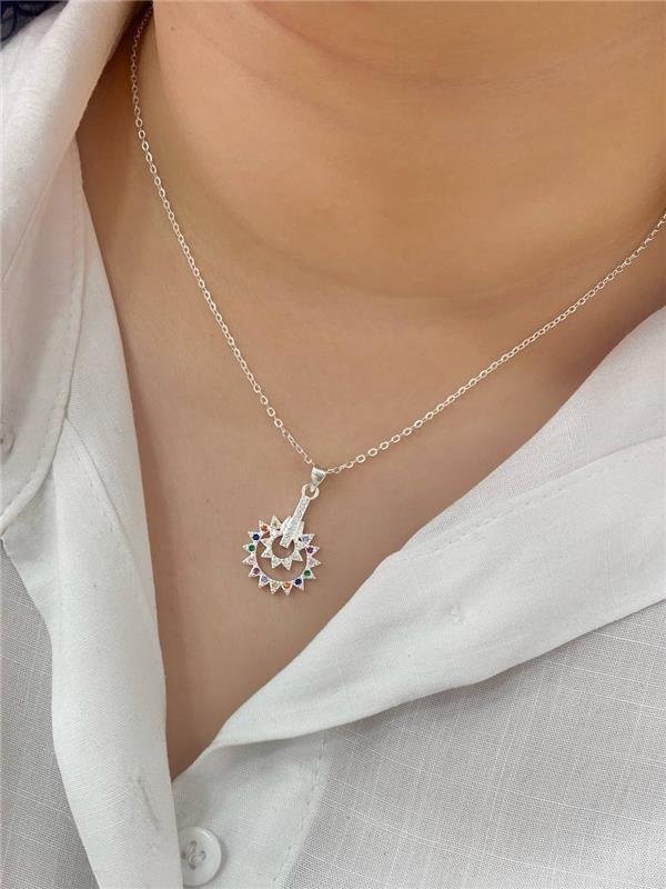 COLAR PINGENTE PENDENTE SOL COLOR 