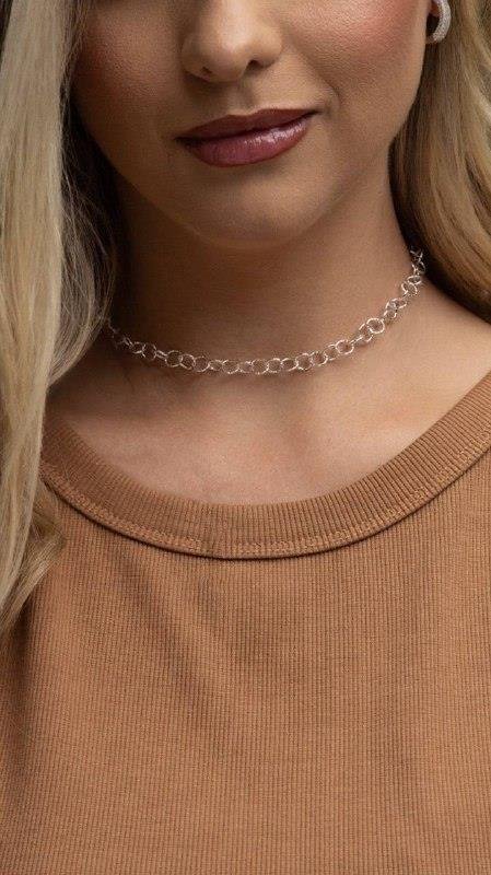 COLAR ELO REDONDO COM TEXTURA 40CM