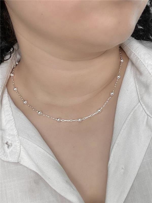 COLAR ELO C/BOLA 5MM 40CM