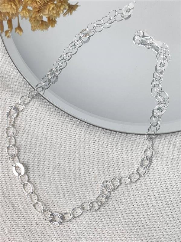 COLAR ELOS LISO E DETALHE 40CM