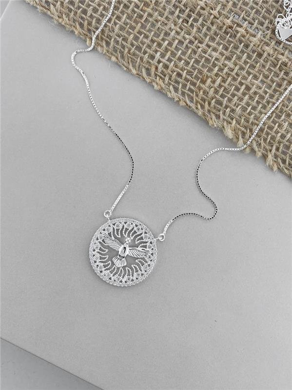 COLAR V15 ESPIRITO SANTO C/ZIRCÔNIA 38CM+5CM EXTENSOR