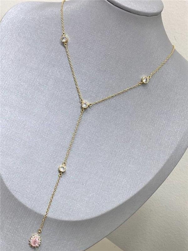 COLAR LONGO COM PONTO LUZ