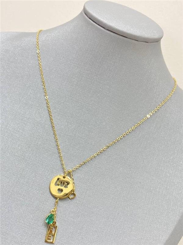 COLAR MEDALHA LUZ FÉ E PONTO