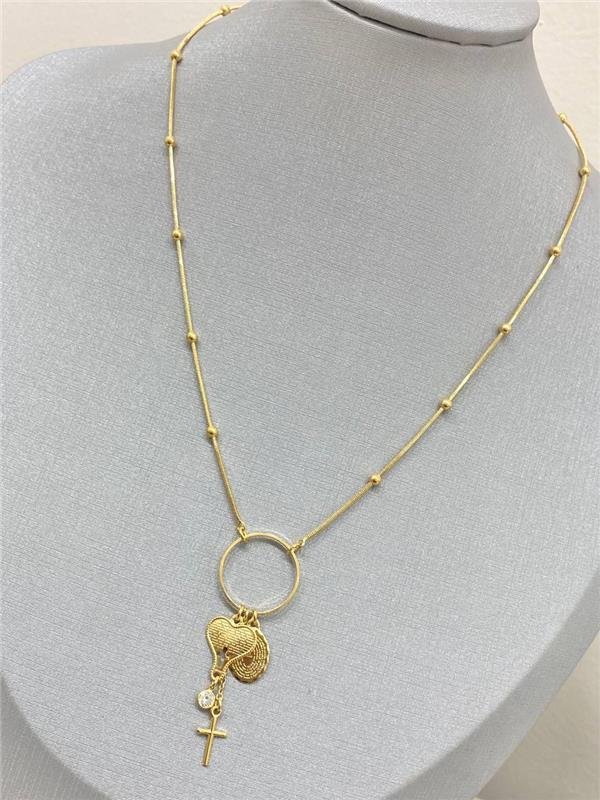 COLAR RABO DE RATO C/BOLA PAI NOSSO