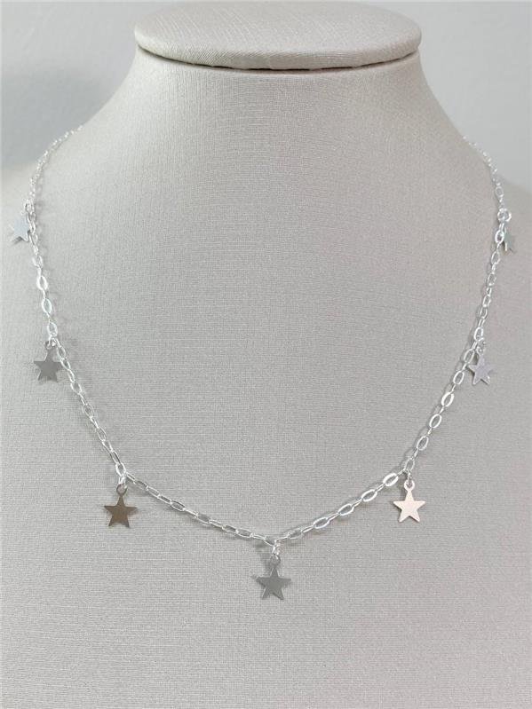 COLAR PINGENTE ESTRELAS 40CM+5CM EXTENSOR