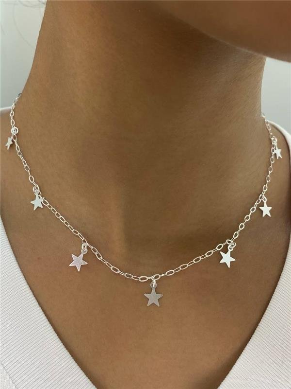 COLAR PINGENTE ESTRELAS 40CM+5CM EXTENSOR