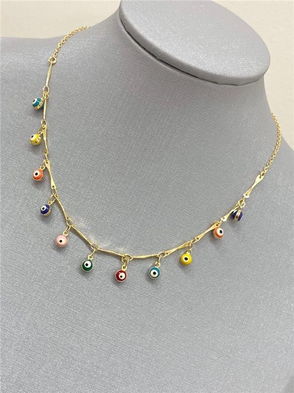 COLAR OLHO GREGO MIX COLOR 