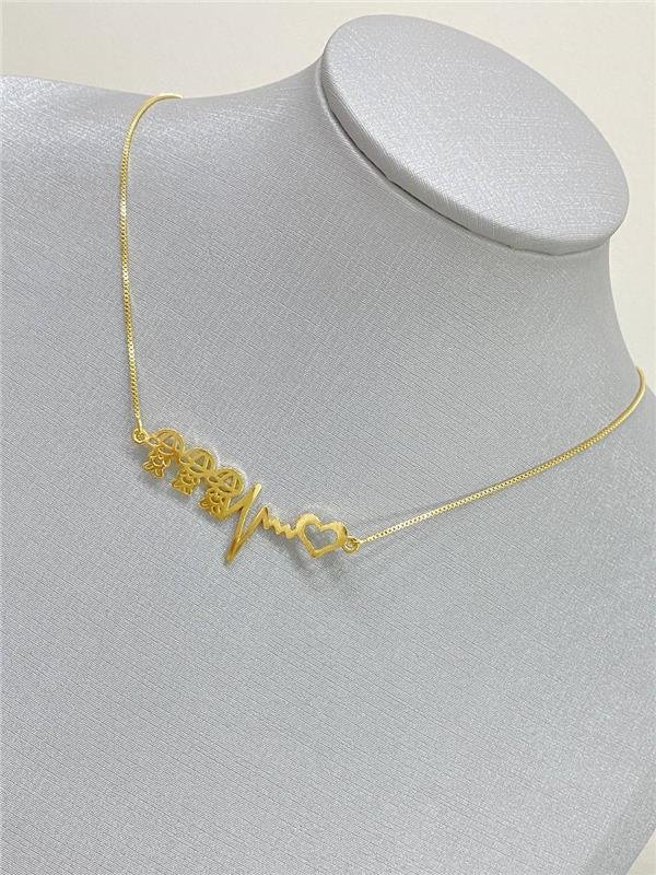 COLAR 3 MENINOS CORAÇÃO 