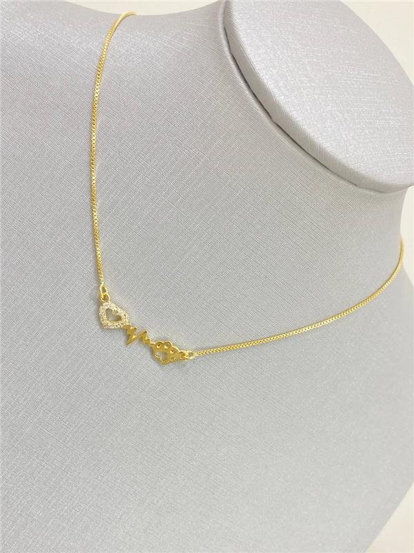 COLAR CORAÇÃO PATINHA 