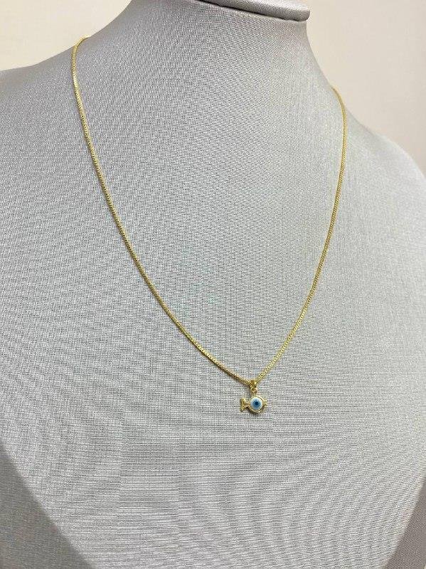 COLAR PEIXE/OLHO GREGO 