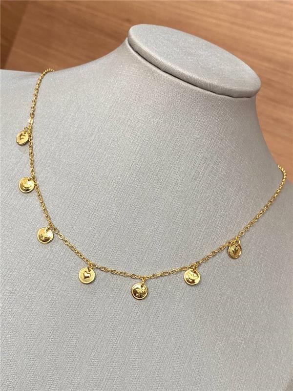 COLAR PINGENTE CORAÇÃO/ESPÍRITO SANTO/ CRUZ