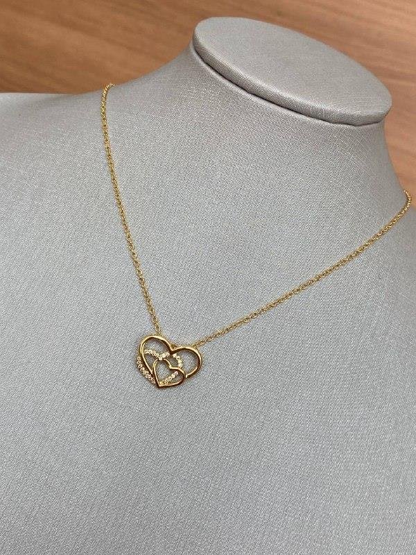 COLAR CORAÇÃO ENTRELAÇADO