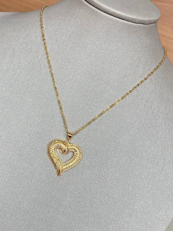 COLAR CORAÇÃO ZIRCÔNIA CRISTAL 