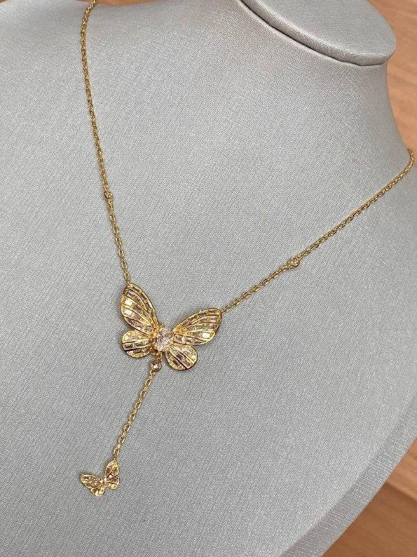 COLAR BORBOLETAS NAVETE E PONTO DE LUZ