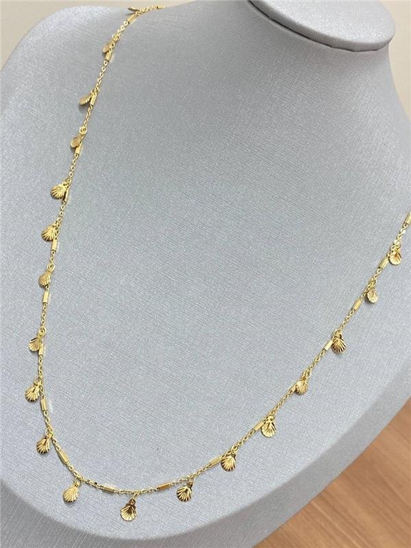 COLAR LONGO PINGENTE CONCHA