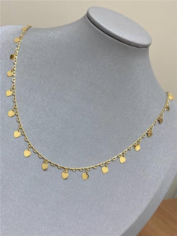 COLAR LONGO PINGENTE CORAÇÃO