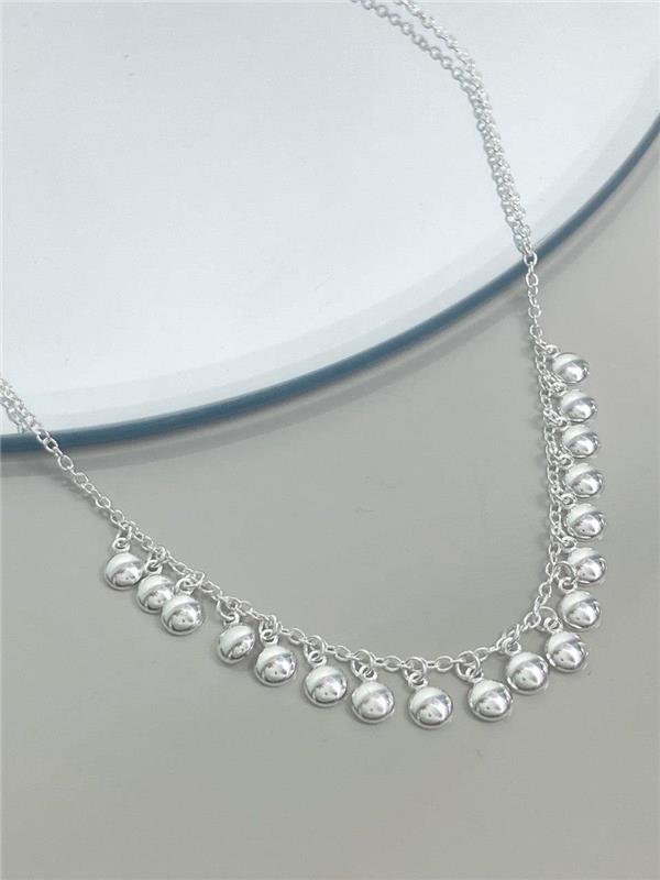 COLAR PINGENTE MEIA BOLA 40CM