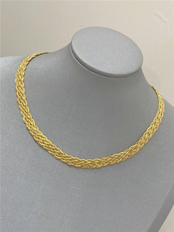 COLAR 6 FIOS TRANÇADO 9MM