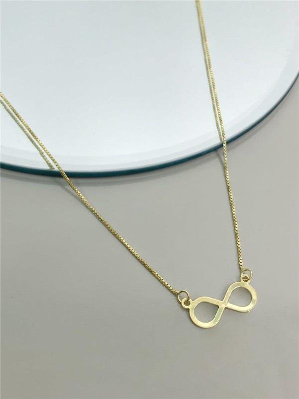 COLAR VENEZIANA E INFINITO 45CM