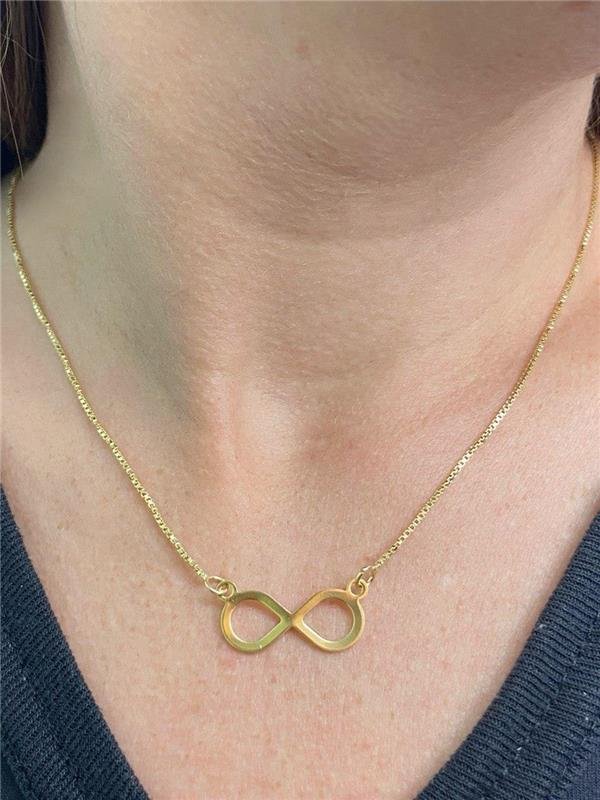 COLAR VENEZIANA E INFINITO 45CM