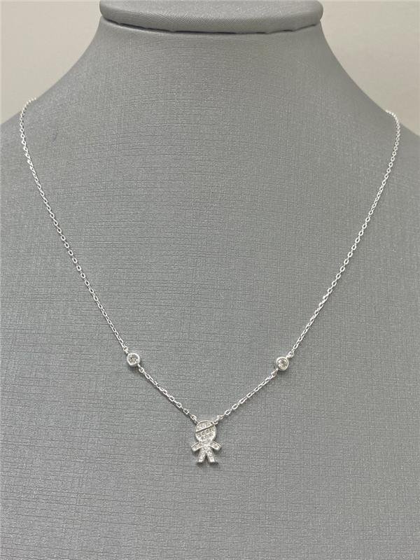 COLAR PINGENTE MENINO CRAVEJADO